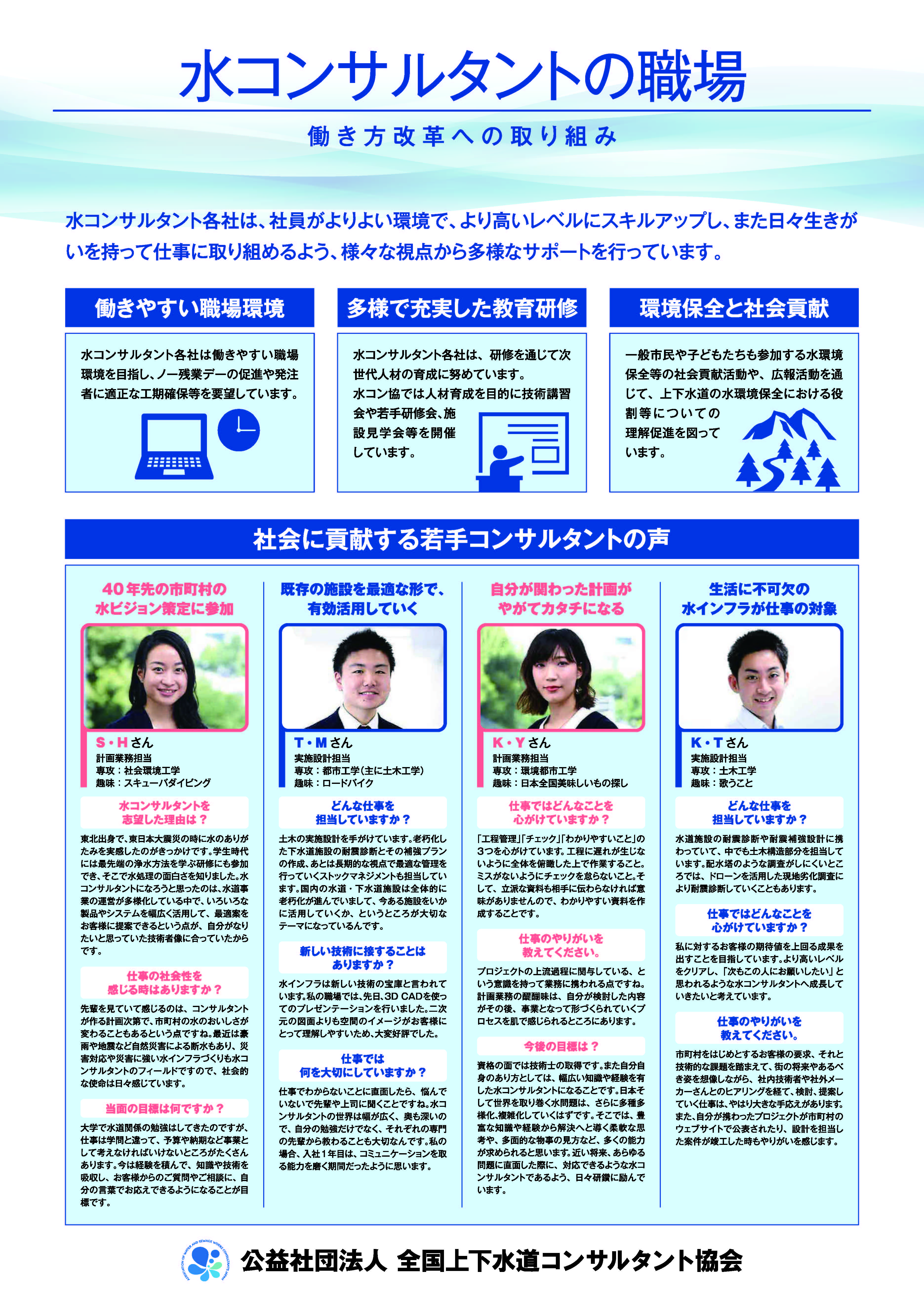４．「水コンサルタントの職場」